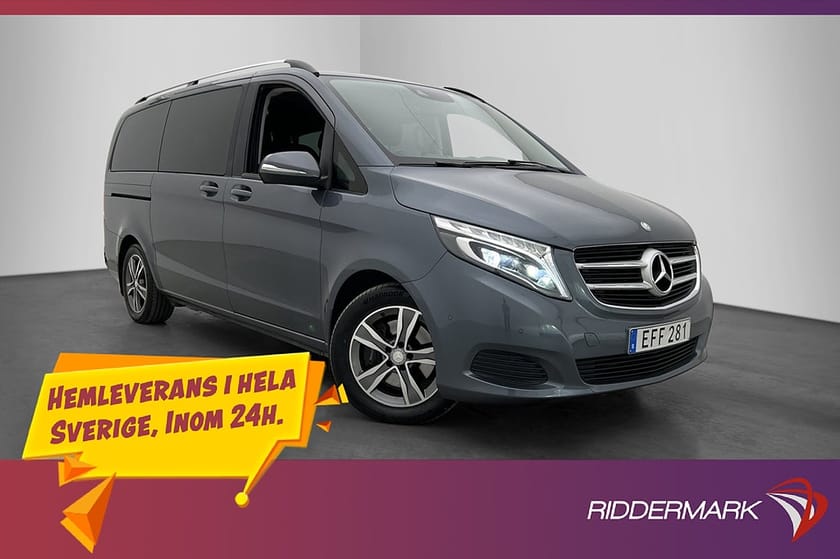 Bild 3 av Mercedes-Benz V 220d 3.1t 220 Lång Värmare Drag B-Kamera Navi 8-Sits