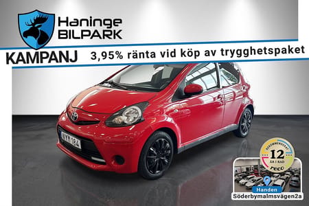 Toyota Aygo 5-dörrar 1.0 VVT-i Automat AC USB BT// SUPERDEAL 3,95%