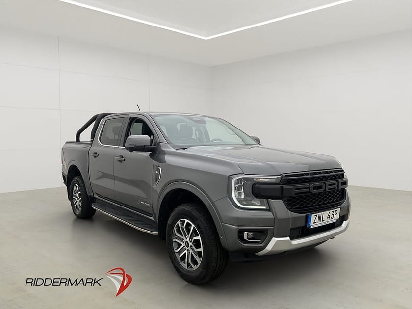 Bild 1 av Ford Ranger Dubbelhytt Limited 2.0 e-4WD Värm Drag 360° CARPLAY Moms