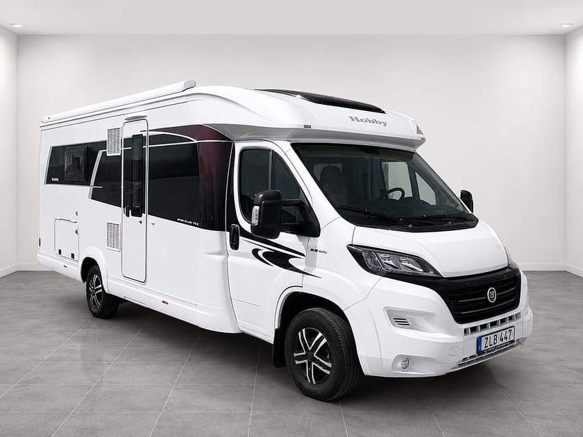Bild 1 av Hobby Campervan Fiat Optima de Luxe T70 E Automat Solcell - Truma Combi 6E