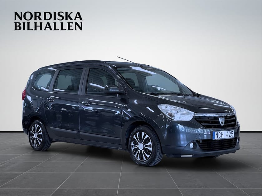 Bild 1 av Dacia Lodgy 1.2 TCe 7-sits Nyservad Dragkrok Motorvärmare P-sensor