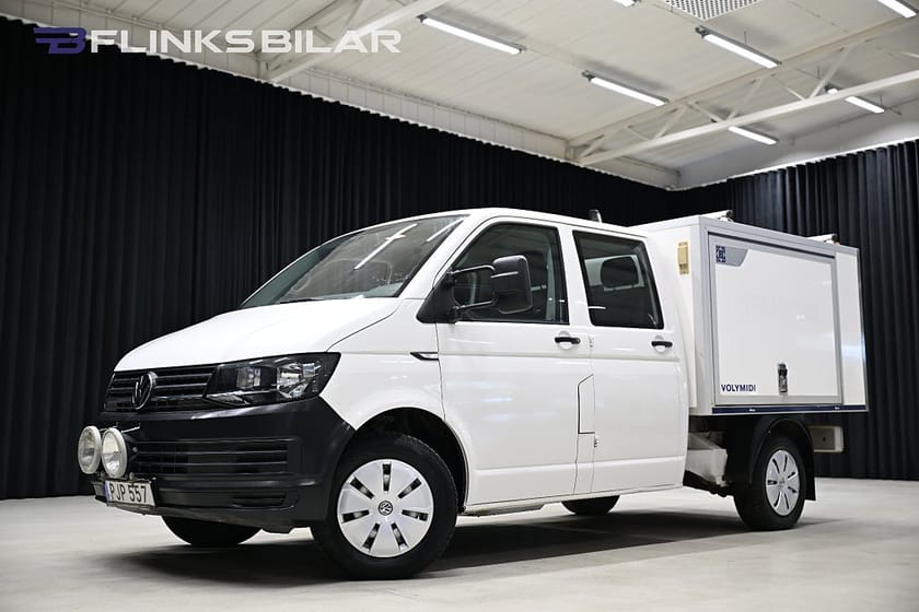 Bild 1 av Volkswagen Transporter Chassi Dubbelhytt 4Motion 150HK Dubbelhytt|Kåpa|Inredd|Inverter|Leasbar