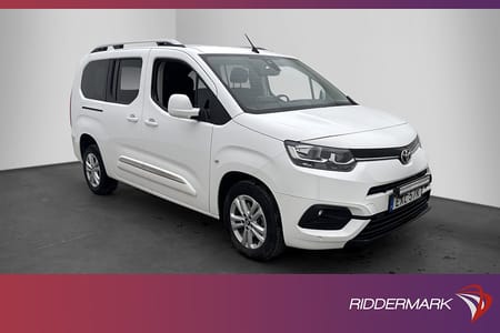 Toyota ProAce City Verso Lång M/K-Värm B-Kamera CARPLAY MOMS