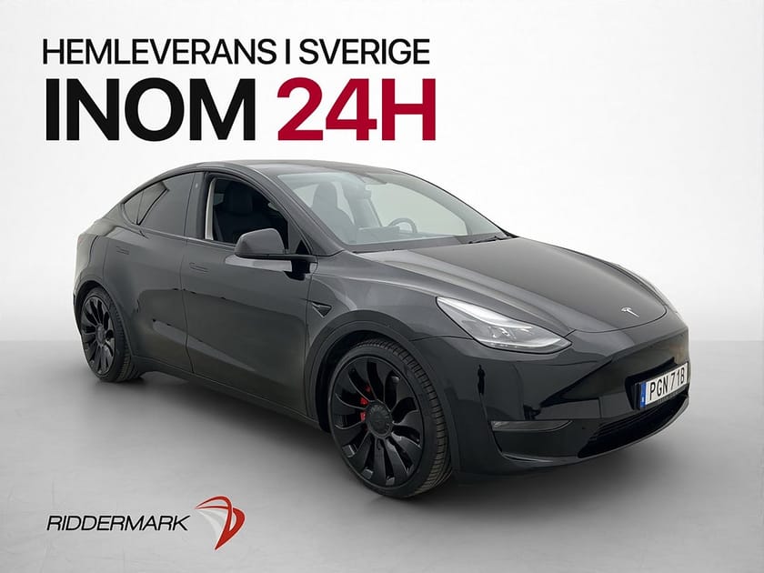 Bild 1 av Tesla Model Y Performance 534hk MOMS Pano Kamera Navi Skinn