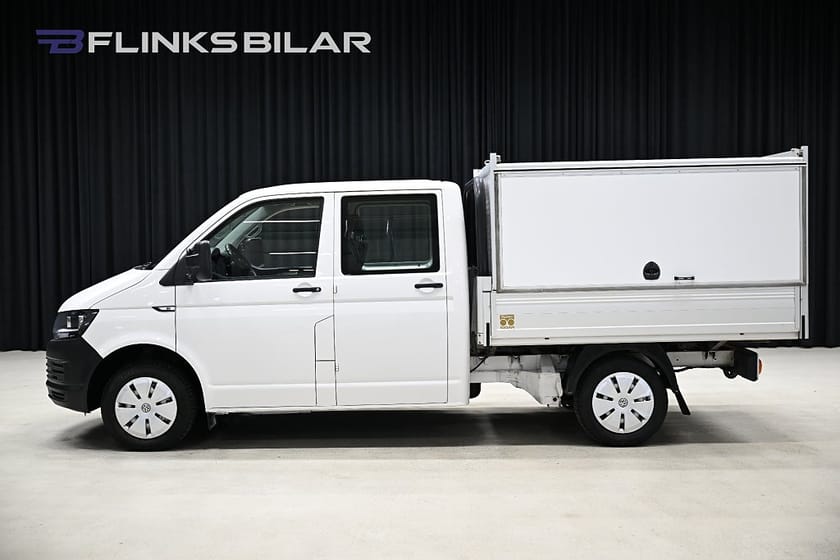 Bild 3 av Volkswagen Transporter Chassi Dubbelhytt DSG 150HK Dubbelhytt|5-Sits|Kåpa|Drag|Värmare|Leasbar