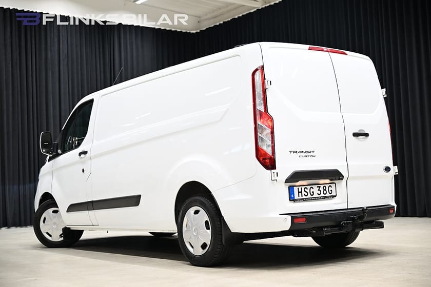 Bild 4 av Ford Transit Custom 300 130HK L2 Automat|Inredd|Drag|Värmare|LED|Leasbar