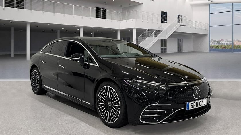 Bild 2 av Mercedes-Benz EQS 450+ AMG Line, Hyperscreen, Minnespaket, Pano, 360, HUD