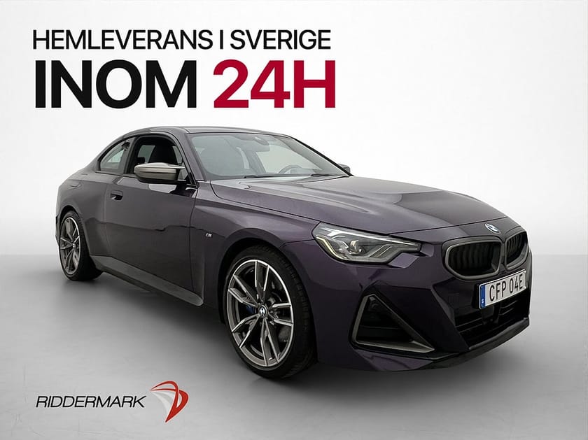 Bild 1 av BMW M240i xDrive Coupé 374hk HuD H/K Navi Kamera Skinn