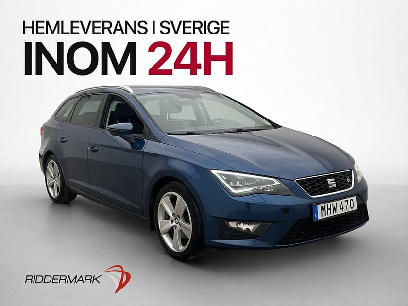 Bild 1 av SEAT Leon ST TSI 150hk FR Pano Sensorer Navi Halvskinn Drag