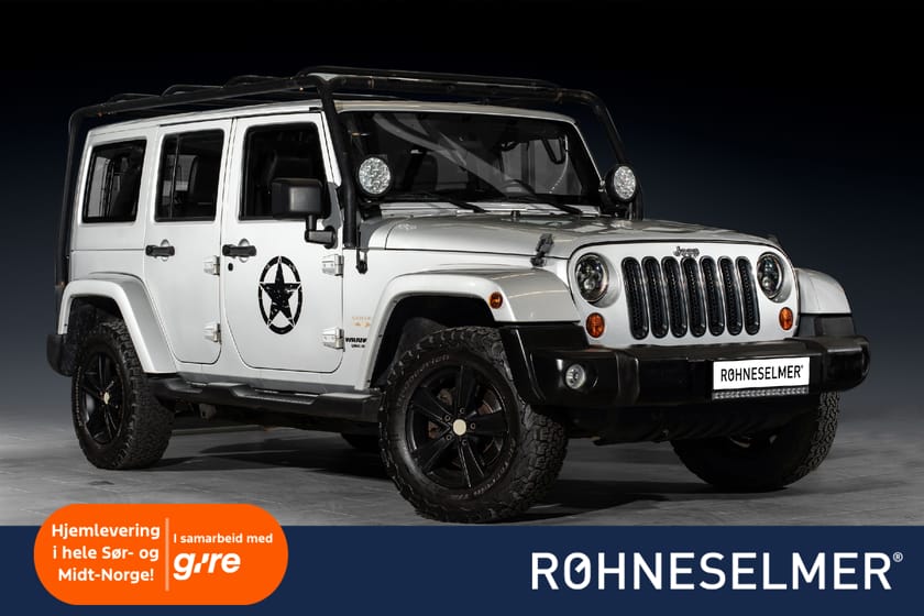 Bilde 1 av Jeep Wrangler Unlimited 2.8 4WD Sahara Krok Mercasol 5-Seter Knastedekk++