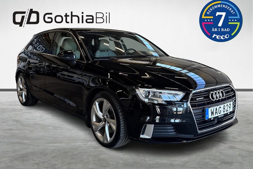 Bild 3 av Audi A3 Sportback 2.0 TDI Aut quattro S 184hk Panorama GPS 18"