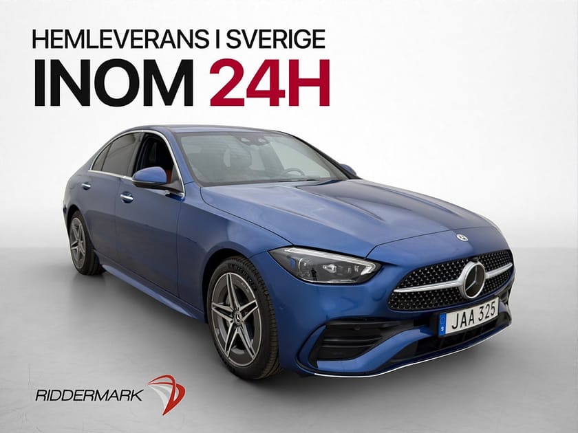 Bild 1 av Mercedes-Benz C 300 e C300 313hk AMG Värm Navi Kamera Läderklädsel
