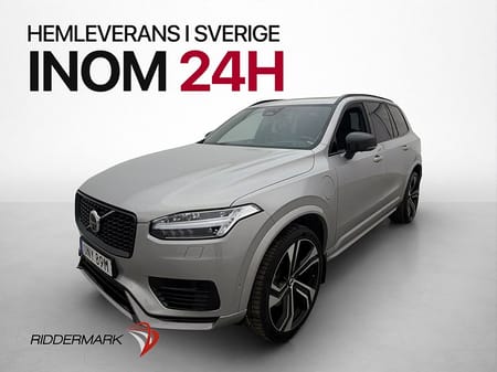 Volvo XC90 7 Säten Recharge T8 Ultimate Dark B&W Pano Luft Drag MOMS