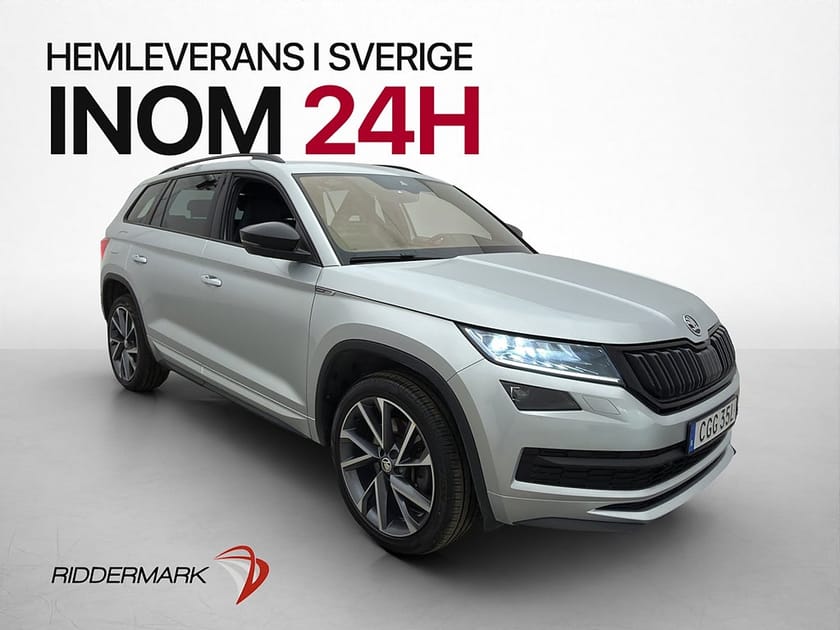 Bild 1 av Škoda Kodiaq 7-Seater Skoda 4x4 190hk Sportline 7-Sits 360° Cockpit Drag