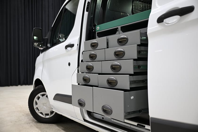 Bild 5 av Ford Transit Custom 270 125HK Servicebil|Dubbeldörr|Inredd|Drag|Värmare