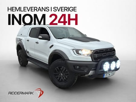 Ford Ranger Raptor 213hk 4x4 Värmare Diff Kåpa CARPLAY Moms
