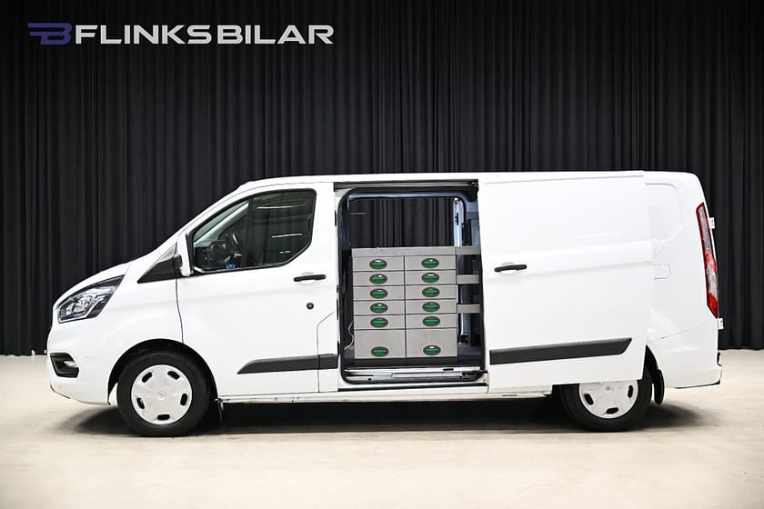 Bild 4 av Ford Transit Custom 340 130HK L2 Servicebil|Dubbeldörr|Inredd|NyKamrem