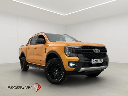 Ford Ranger Dubbelhytt Wildtrak e-4WD Cockpit Värmare Drag CARPLAY MOMS