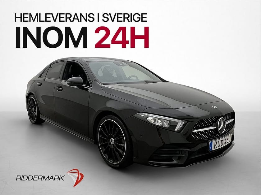 Bild 1 av Mercedes-Benz A 200 Sedan A200 163hk AMG Line Pano Wide Night Kamera