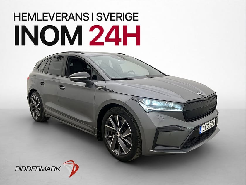 Bild 1 av Škoda Enyaq iV 80x Skoda 82kWh Sportline Matrix Kamera Värm Drag