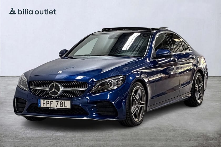 Bild 1 av Mercedes-Benz C 220 d AMG 194hk Panorama Navi Burmester Carplay 360°