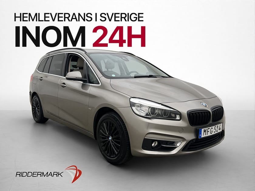 Bild 1 av BMW 220d xDrive Gran Tourer AWD 190hk Luxury Line 7Sits Kamera Läder Navi