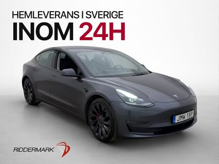 Tesla Model 3 Performance AWD Pano Skinn Kamera Navi AP