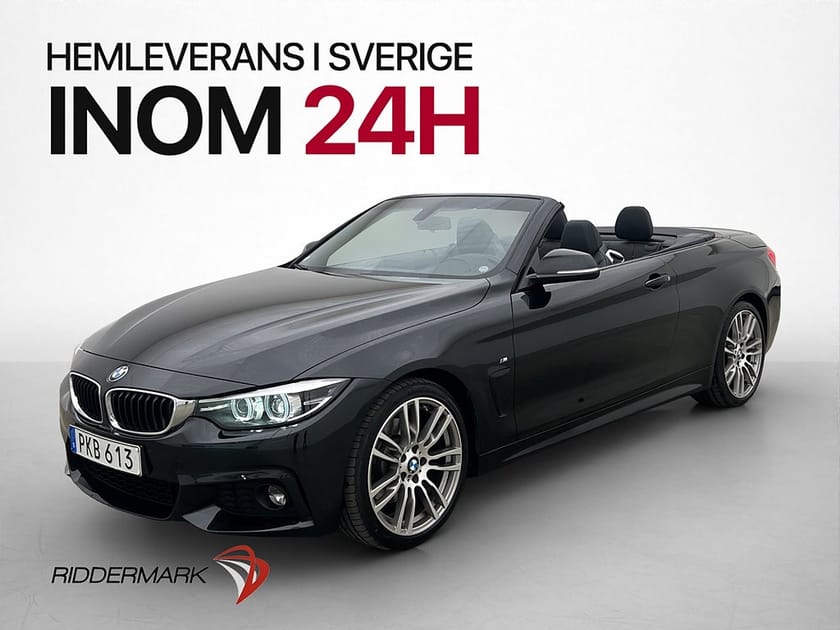 Bild 1 av BMW 430i Cabriolet 430 Convertible 252hk M Sport Läder LED P-Sensorer