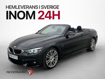 BMW 430i Cabriolet 430 Convertible 252hk M Sport Läder LED P-Sensorer