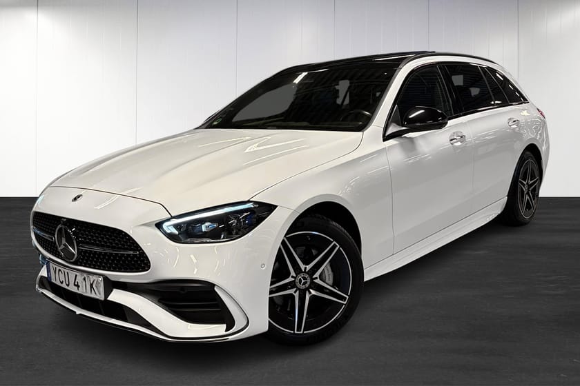 Bild 1 av Mercedes-Benz C 300 T e 9G-Tronic | AMG | Nightpaket | Pano | 360 | Minnespaket | Drag | HUD |