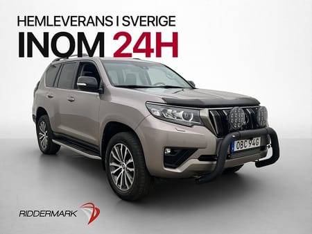 Toyota Land Cruiser 2.8D 4WD BLACK EDI 7Sits Läder 360° Drag