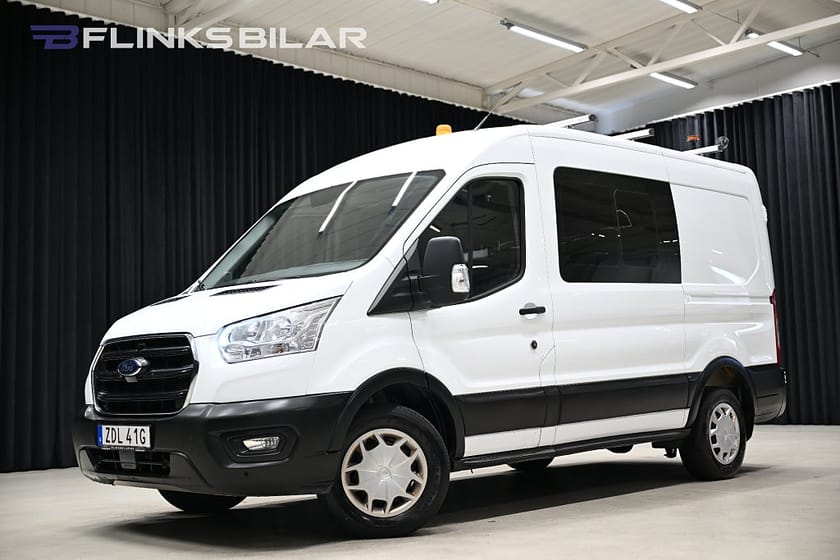 Bild 1 av Ford Transit 350 Crew Van TDCi AWD 130HK Dubbelhytt|Inredd|EnÄgare|NyKamrem