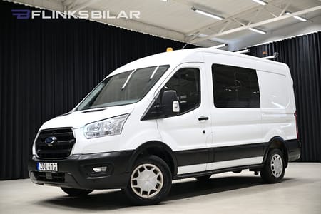 Ford Transit 350 Crew Van TDCi AWD 130HK Dubbelhytt|Inredd|EnÄgare|NyKamrem