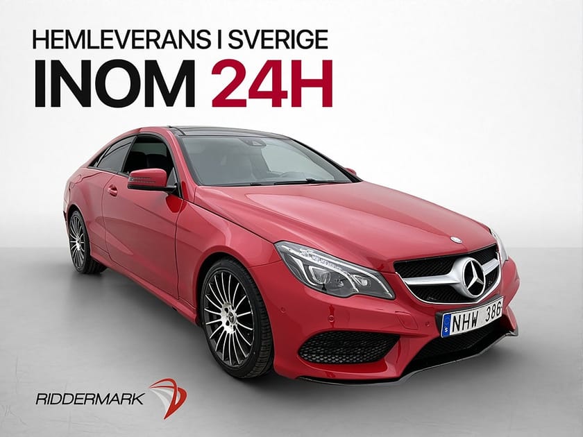 Bild 3 av Mercedes-Benz E 220 BlueTEC Coupé BE AMG Panorama Skinn P-Sensorer Bluetooth