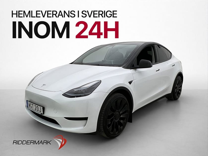 Bild 1 av Tesla Model Y Standard Range RWD Pano Drag Autopilot Svensksåld