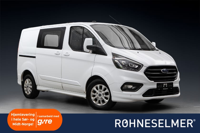 Bilde 1 av Ford Transit Custom 290 2X sidedør/ 3 seter/ACC/krok