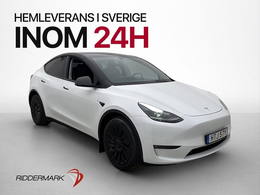 Bild 1 av Tesla Model Y Long Range AWD Svensksåld Pano Drag