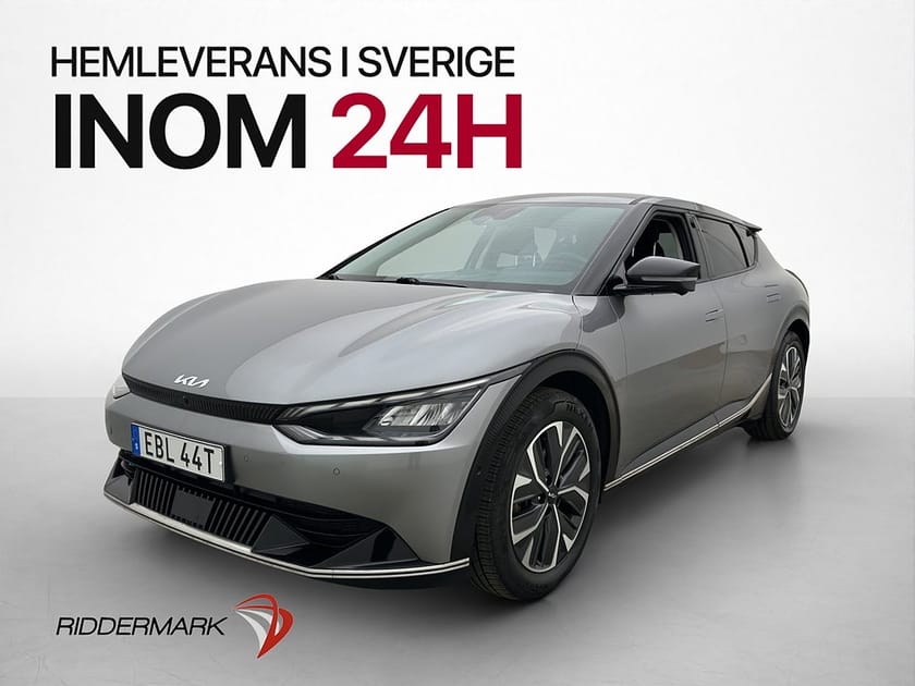Bild 1 av Kia EV6 77.4 kWh 228hk PLUS Dragkrok 360° Skinn Elstolar