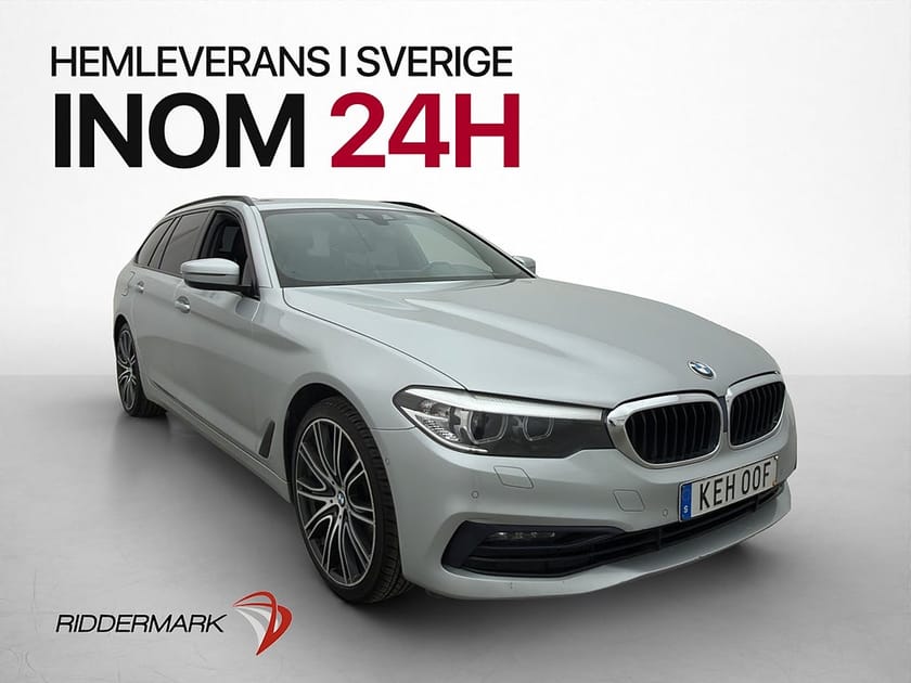 Bild 1 av BMW 520d xDrive Touring 190hk Sportline Kamera Drag HiFi Ambient 20"