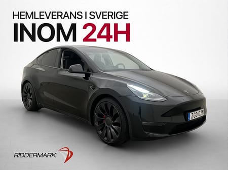 Tesla Model Y Performance AWD Pano Kamera Skinn Drag AP Navi