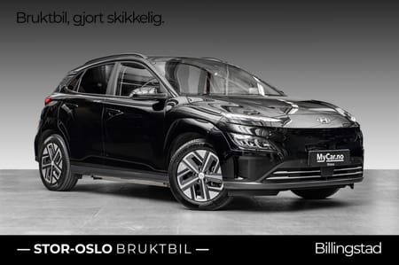 Hyundai Kona Electric 64 kWh Premium LR TOPPUTSTYRT-KROK-SKINN-VENTILERTE SETER
