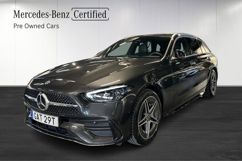 Bild 1 av Mercedes-Benz C 300 T e 300e AMG Dragkrok Burmester Värmare Moms