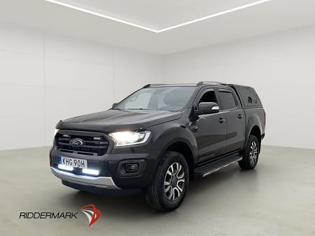 Ford Ranger Dubbelhytt Wildtrak 213hk 4x4 D-Värmare Drag Diff Kåpa Moms