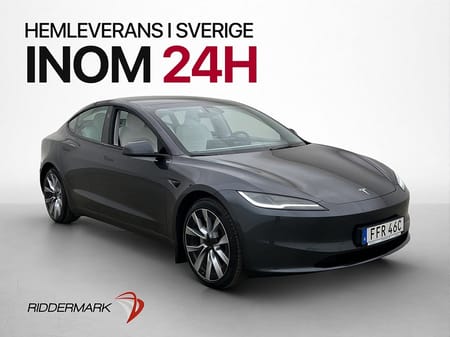 Tesla Model 3 Long Range AWD 1-Brukare Ljus Interiör MOMS