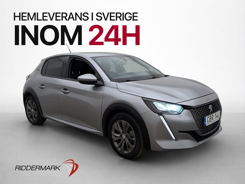 Bild 1 av Peugeot e-208 136hk Kamera Navi CarPlay Halvskinn MOMS