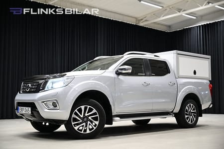 Nissan Navara Dubbelhytt 190HK Automat|Tekna|Kåpa|Drag|360° |Taklucka|Leasbar