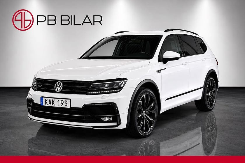 Bild 1 av Volkswagen Tiguan Allspace 7-sätes 2.0 TDI 4M R-Line 7-Sits Cockpit B-Kam