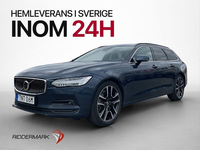 Bild 1 av Volvo V90 B4 AWD 197hk H/K Kamera Dragkrok Skinn Värmare