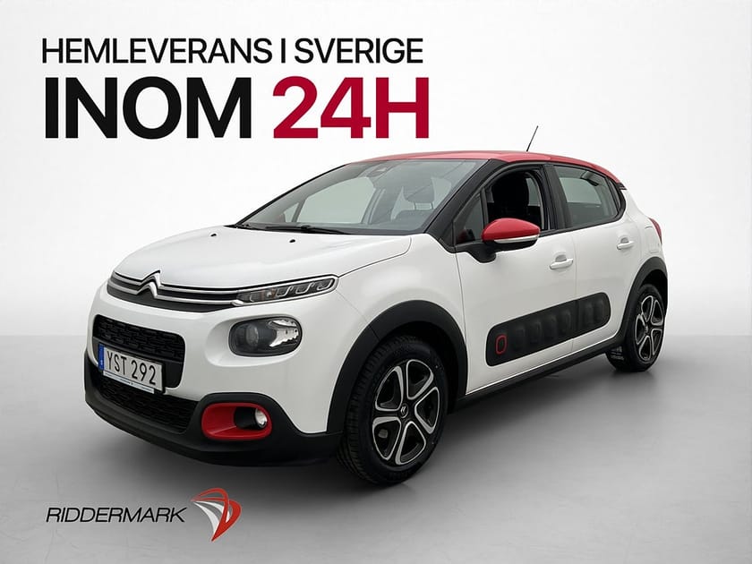 Bild 1 av Citroën C3 PureTech 110hk P-Sensorer CarPlay Farthållare AC