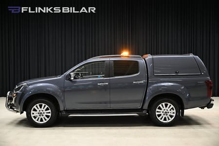 Isuzu D-Max Crew Cab 163HK Automat|Kåpa|Dubbelgolv|Släde|Moms|Lågmil|SeUtr!!